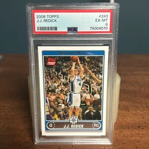 JJ Redick 2006 Topps Rookie Card PSA 6